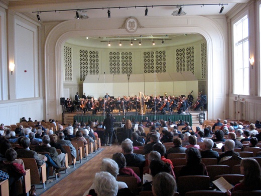 Performing in Hill Hall